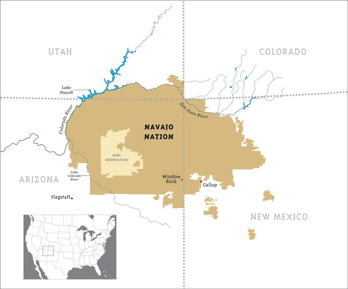 Map of the Navajo Nation