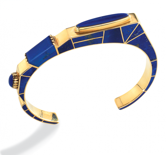 Lapis Bracelet Lee A. Yazzie