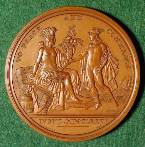 TO PEACE AND COMMERCE DIPLOMATIC MEDAL, 1792.