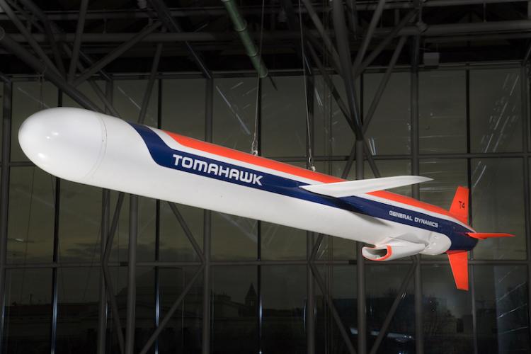 TOMAHAWK FLIGHT-TEST MISSILE, 1976.