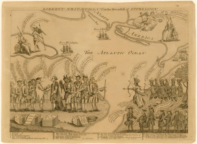 LIBERTY TRIUMPHANT, OR THE DOWNFALL OF OPPRESSION, 1774