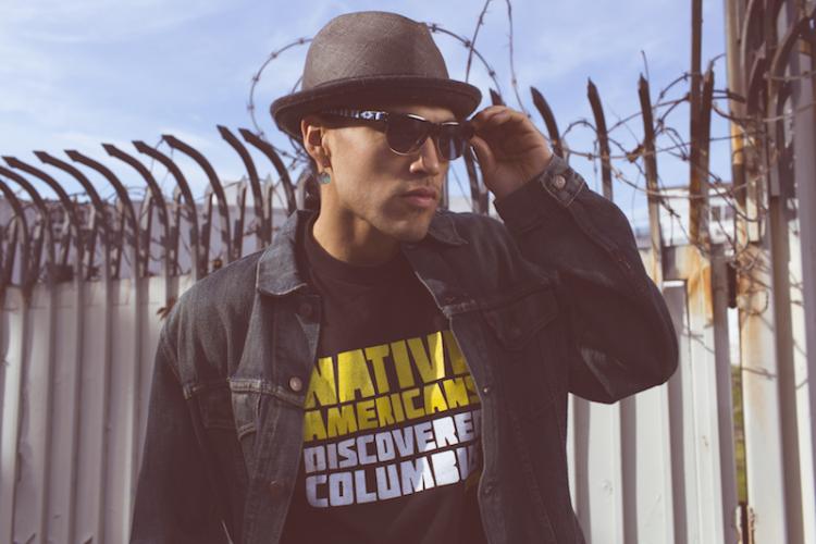 Jared Yazzie (Diné) for OXDX, Native Americans Discovered Columbus t-shirt