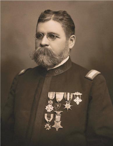 sepiatone portrait of Capt. Cornelius C. Cusick