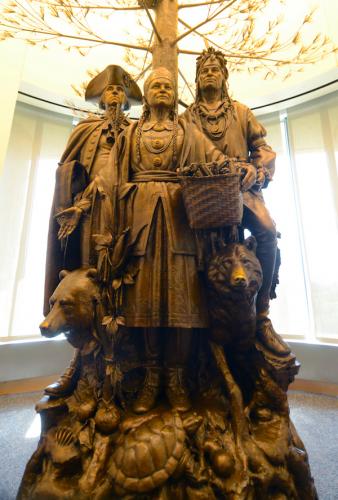 The 2,200-pound tableau Allies in War, Partners in Peace.