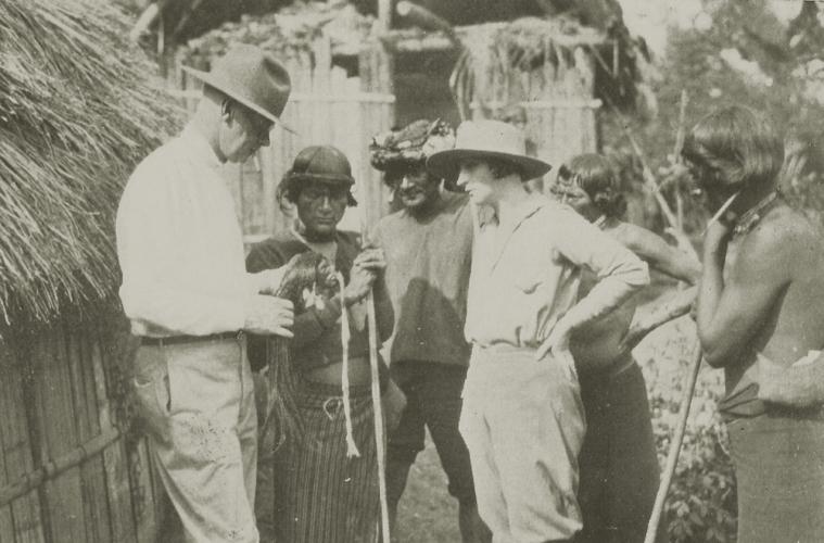 Chunga, a leader of the Palora Jivero tribe of Ecuador