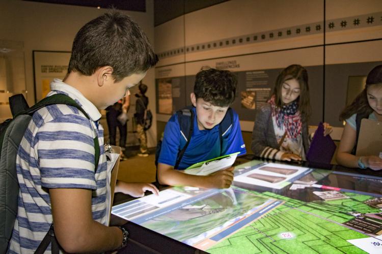 Fifth graders from Fredericksburg Academy in Virginia