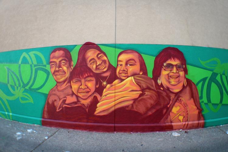 Outdoor mural painted by Bobby Wilson