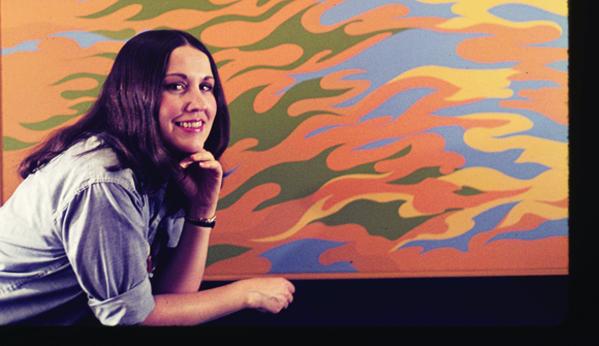 Kay Walkingstick With Hudson Reflection, I, October 1972. 