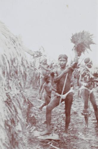 Huitoto Indian carrying a spear