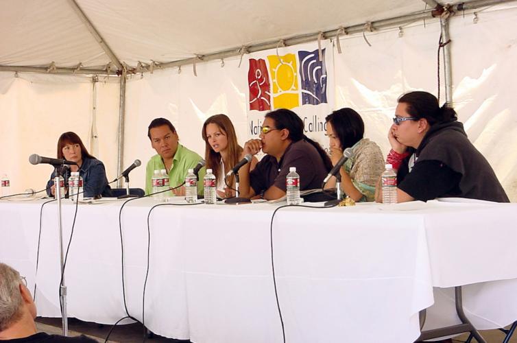 Native America Calling Live Broadcast at the Native Cinema Showcase, August 2001