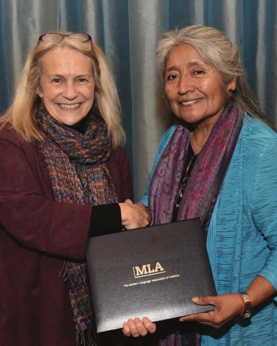 Karen Stolley with Ofelia Zepeda