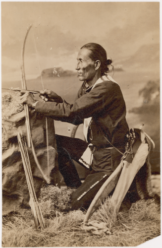 Light Beard or Barbas Huero, probably a member of an 1874 Diné delegation to Washington, D.C.