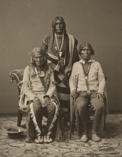 Possible members of an 1877 delegation from Taos Pueblo to Washington, D.C.