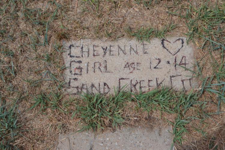 Graves in Concho, Okla., of repatriated victims of the Sand Creek Massacre.