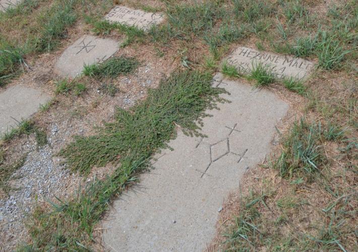 Graves in Concho, Okla., of repatriated victims of the Sand Creek Massacre.
