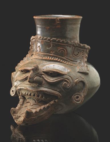 Lempa River vessel depicting the god of fire