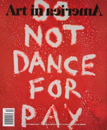 Cover of Art in America magazine (October 2017)