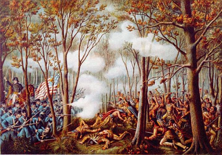 Image of the Battle of Tippercanoe print