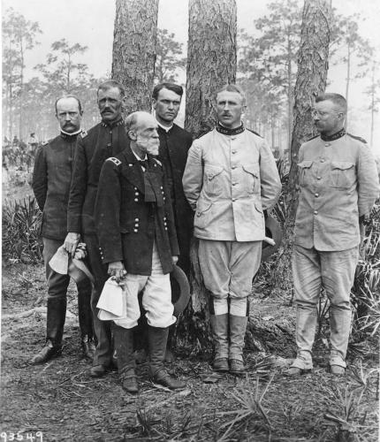 Staff of the 1st U.S. Volunteer Cavalry Regiment