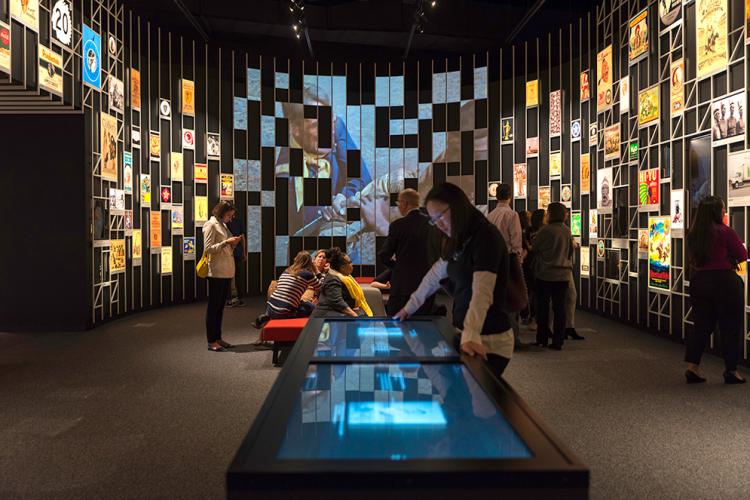 Americans gallery full of people