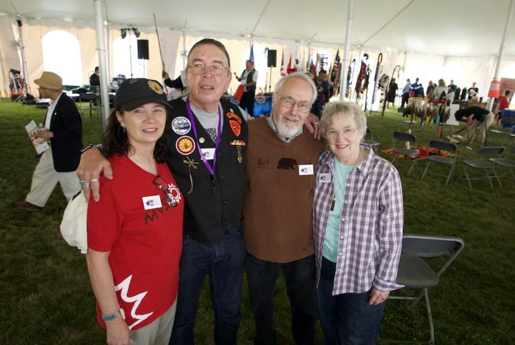 Harvey Pratt and wife Gina with Herman Viola and wife Susan