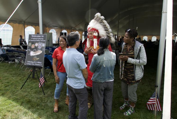 Visitors at the Fourth Annual National Gathering of American Indian Veterans