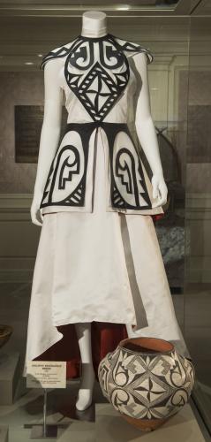 Ancient Resonance dress inspired by Acoma Pueblo potter