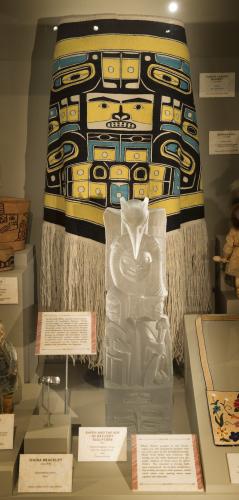 Exhibit pieces in display