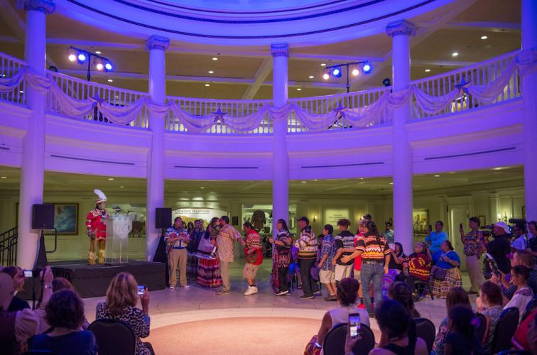 NMAI Director Kevin Gover (Pawnee) and MIAC Director Della Warrior (Otoe-Missouria)