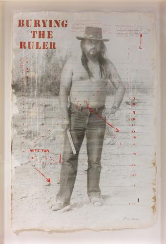 Carl Beam (Anishinaabe), 1943–2005. Burying the Ruler, 1992