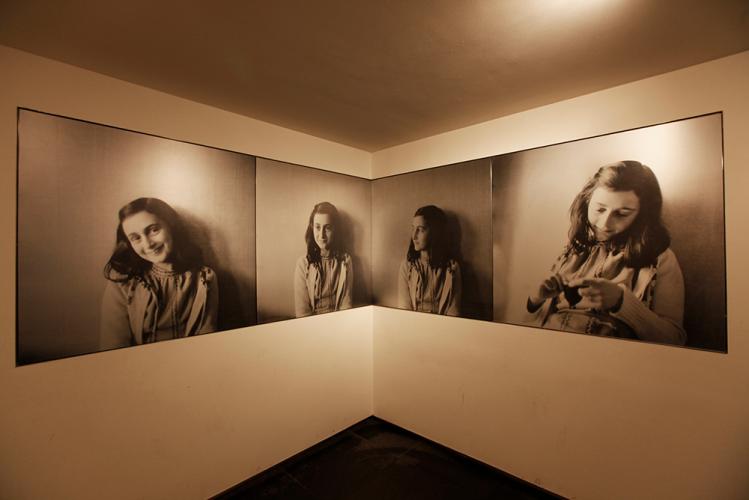 Photo mural at Anne Frank House Museum