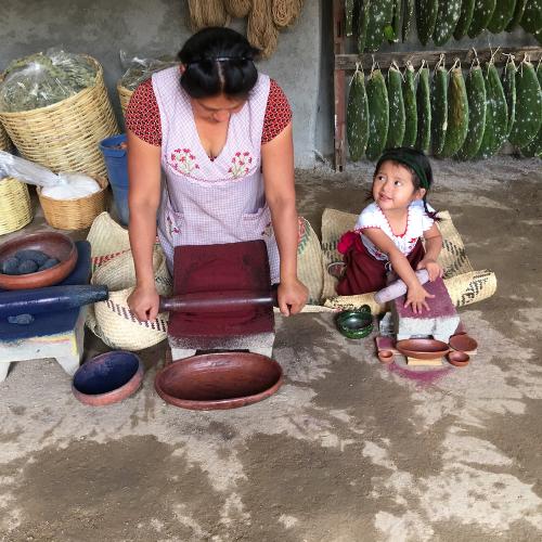 Juana Gutierrez with granddaughter