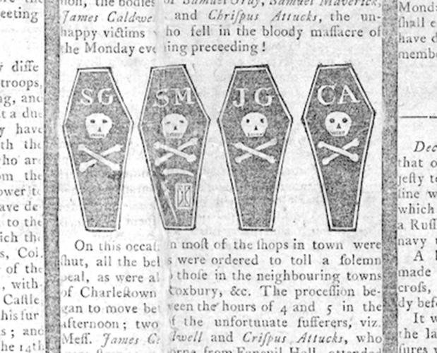 Illustration accompanied article describing funeral procession for the victims