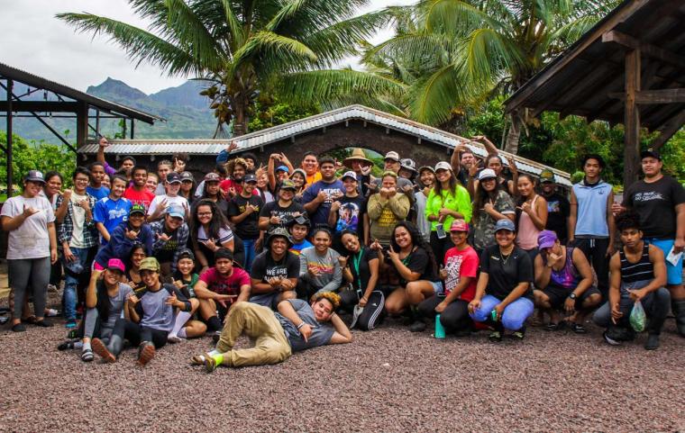 Student interns and staff at MA‘O Organic Farms on O‘ahu, which produces fruits and vegetables for local stores, restaurants and farmers’ markets.