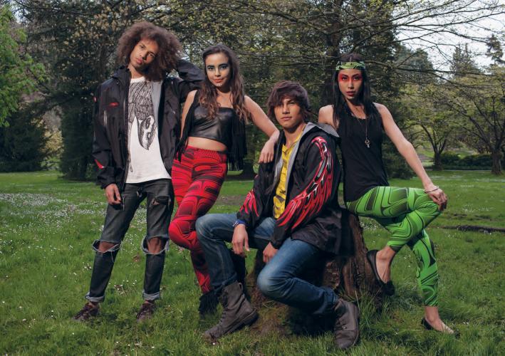 Justin, Charlene, Lee, and Jessica for Native American Apparel