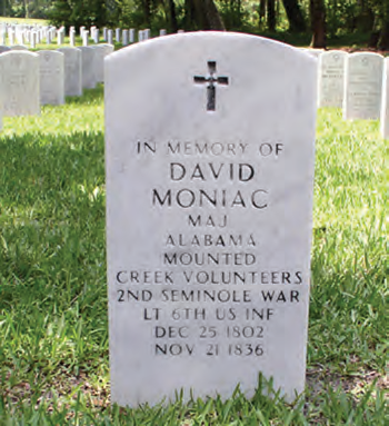 David Moniac’s Tombstone