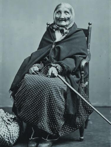 Aunt Dinah John, by Phillip S. Ryder, Syracuse photographer, charcoal on photograph