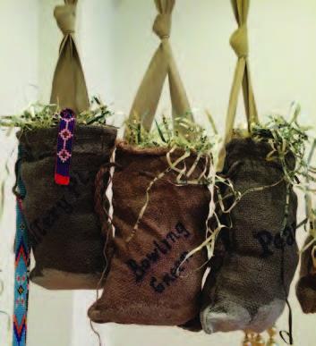 hanging out money bags