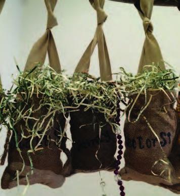 hanging out money bags