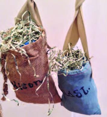 hanging out money bags