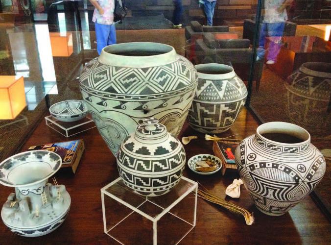Joshua Madalena’s collection of rare Jemez black-on-white pottery