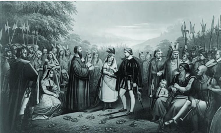 Pocahontas in King James Court NMAI Magazine
