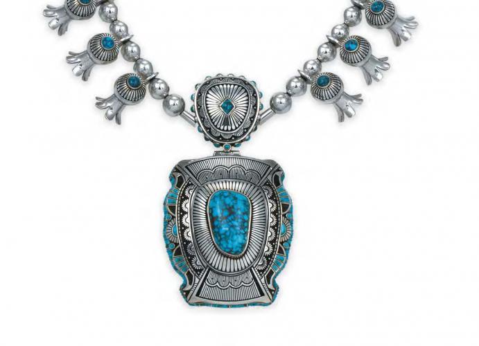 Squash blossom necklace