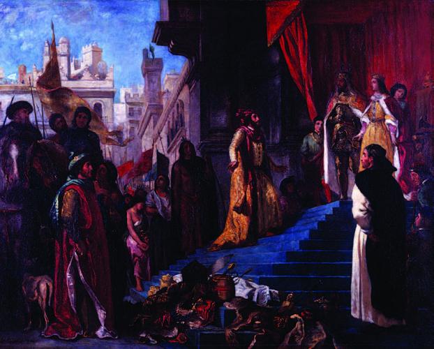 Eugene Delacroix (1798-1863), The Return of Christopher Columbus, 1839.