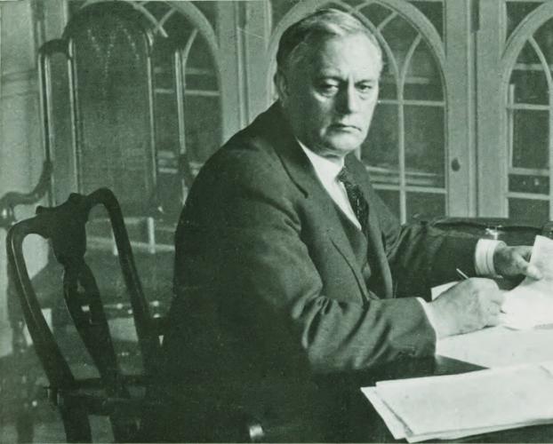 Thomas Sloan in his law office