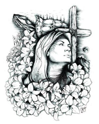 The Vatican’s official portrait of Kateri Tekakwitha