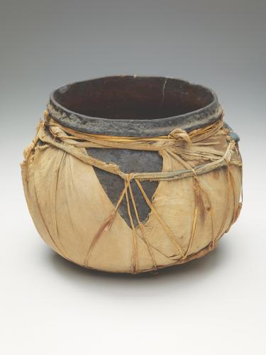 8.5-inch-high black ware cooking jar