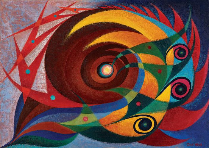 Spatial Whorl painting