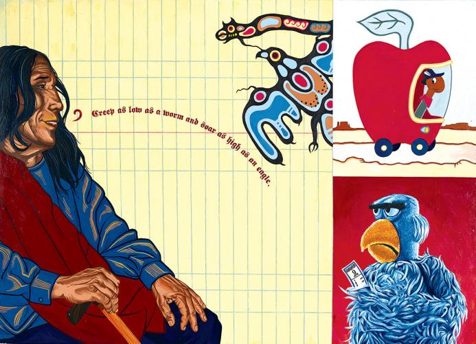 Benediction: John Fire Lame Deer painting