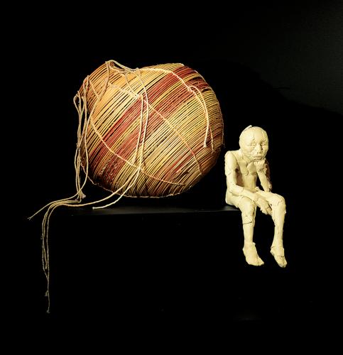 "Pod IV" basket and sculpture by Rose B. Simpson, 2011.